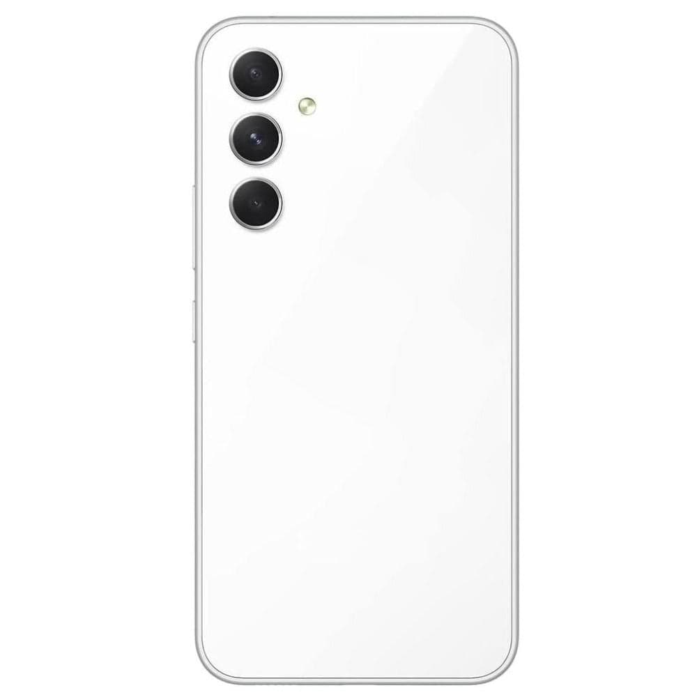Back Panel Glass With Camera Lens for Samsung Galaxy A54 White - image 1