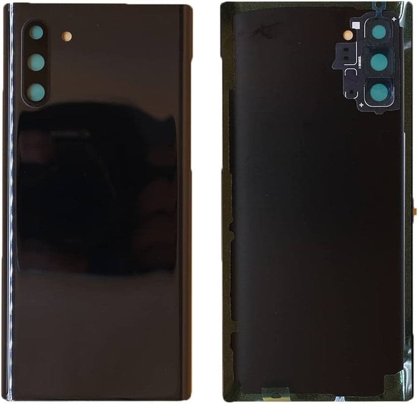 Back Panel Glass With Camera Lens for Samsung Galaxy Note 10 (5G) Aura Black - image 1