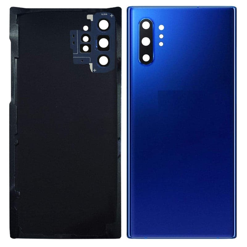 Back Panel Glass With Camera Lens for Samsung Galaxy Note 10 Plus Aura Blue - image 1