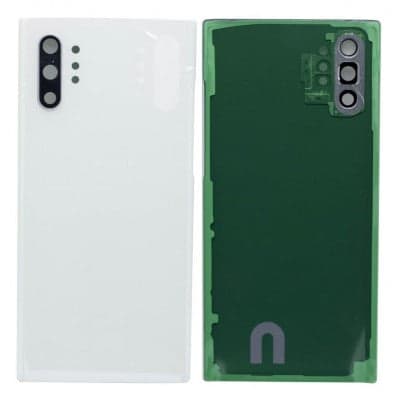 Back Panel Glass With Camera Lens for Samsung Galaxy Note 10 Plus Aura White - image 1