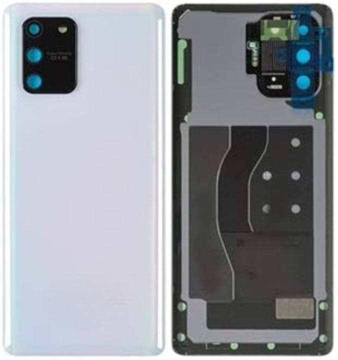 Back Panel Glass With Camera Lens for Samsung Galaxy S10 Lite Prism White - image 1