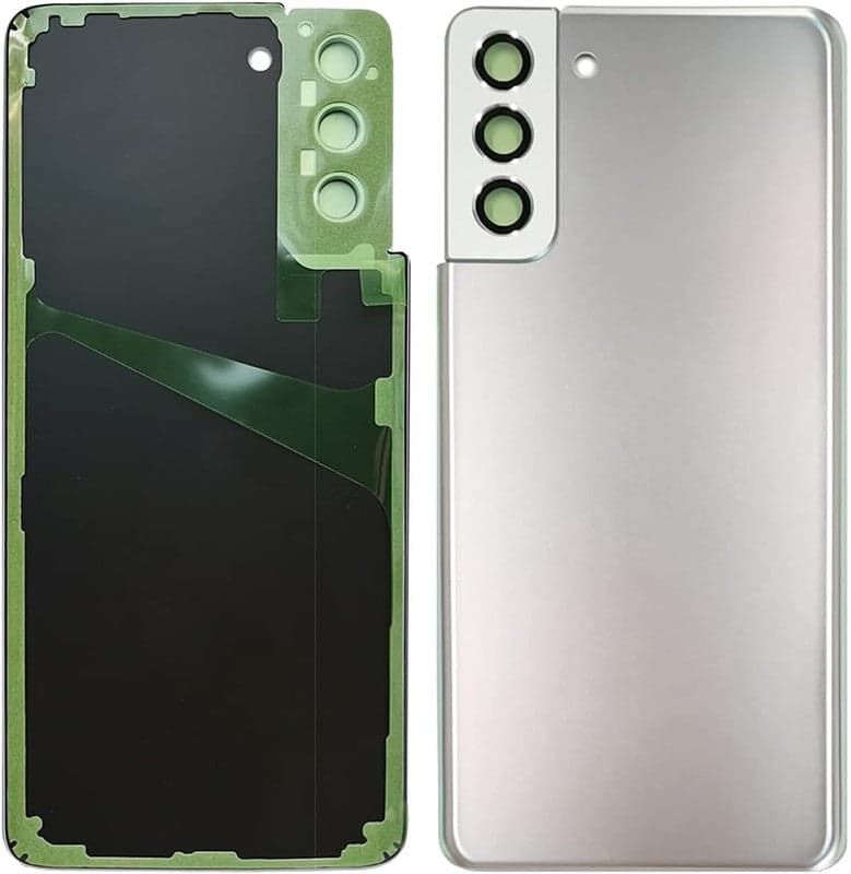 Back Panel Glass With Camera Lens for Samsung Galaxy S21 Plus Phantom Silver - image 1
