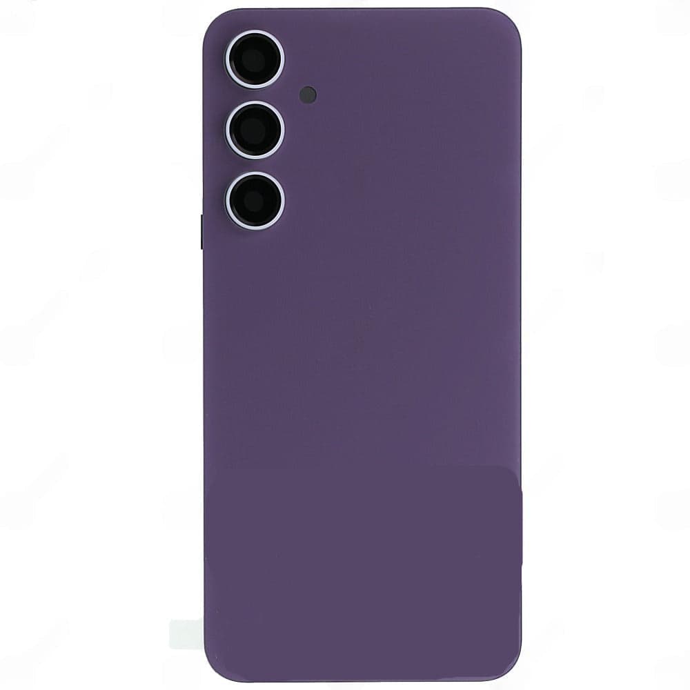 Back Panel Glass With Camera Lens for Samsung Galaxy S23 FE Purple - image 1