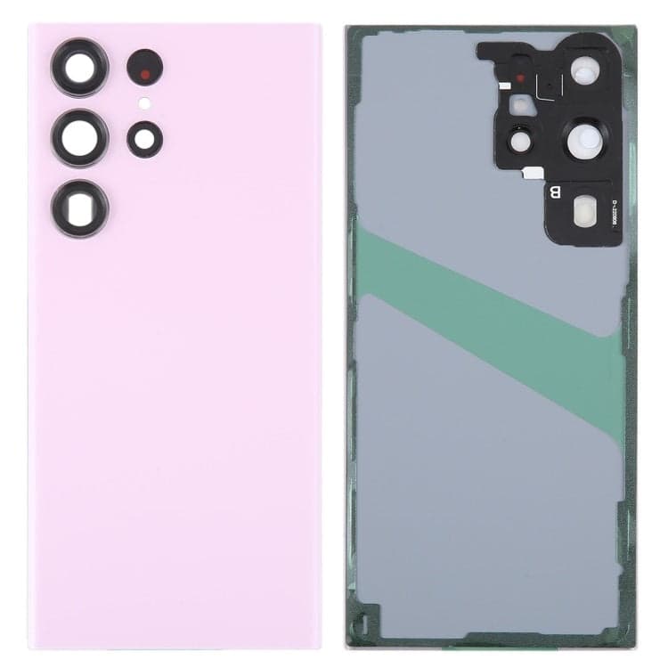 Back Panel Glass With Camera Lens for Samsung Galaxy S23 Ultra Lavender - image 1