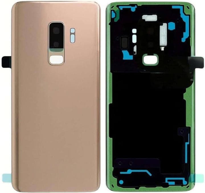 Back Panel Glass With Camera Lens for Samsung Galaxy S9 Plus Sunrise Gold - image 1