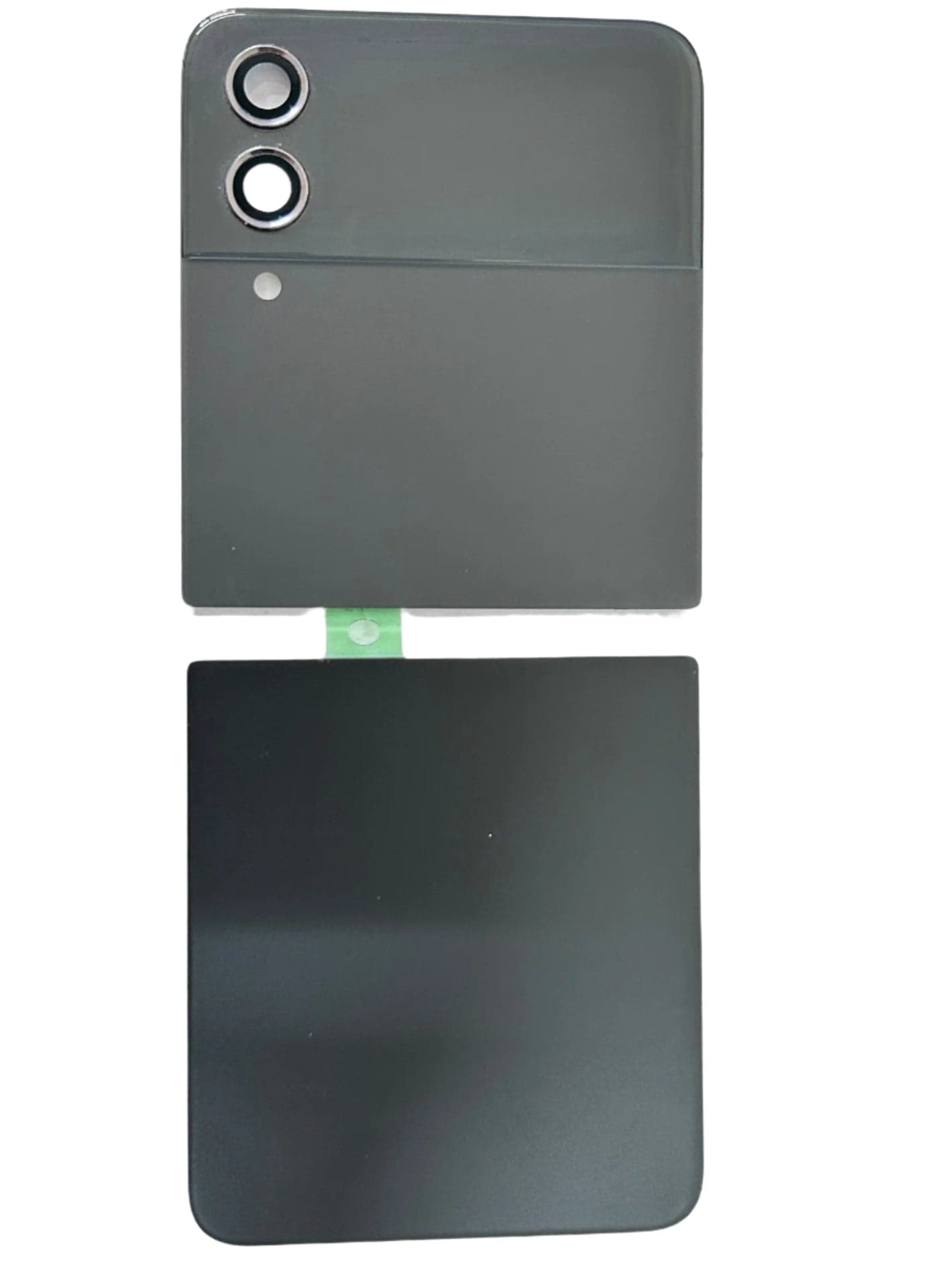 Back Panel Upper And Lower Pair Glass for Samsung Galaxy Z Flip 4 Graphit Black - image 1