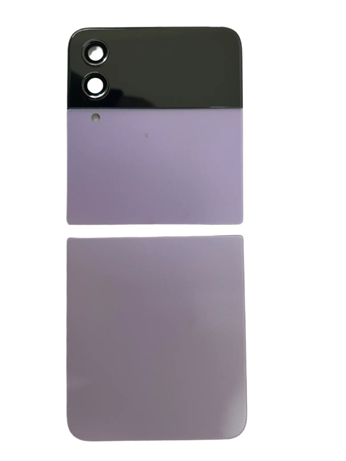 Back Panel Glass Upper And Lower Complete Pair for Samsung Galaxy Z Flip 4 Bora Purple - image 1