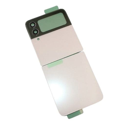 Back Panel Glass With Camera Lens for Samsung Galaxy Z Flip 4 Gold - image 1