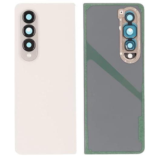 Back Panel Glass With Camera Lens for Samsung Galaxy Z Fold 4 (Beige Cream) - image 1