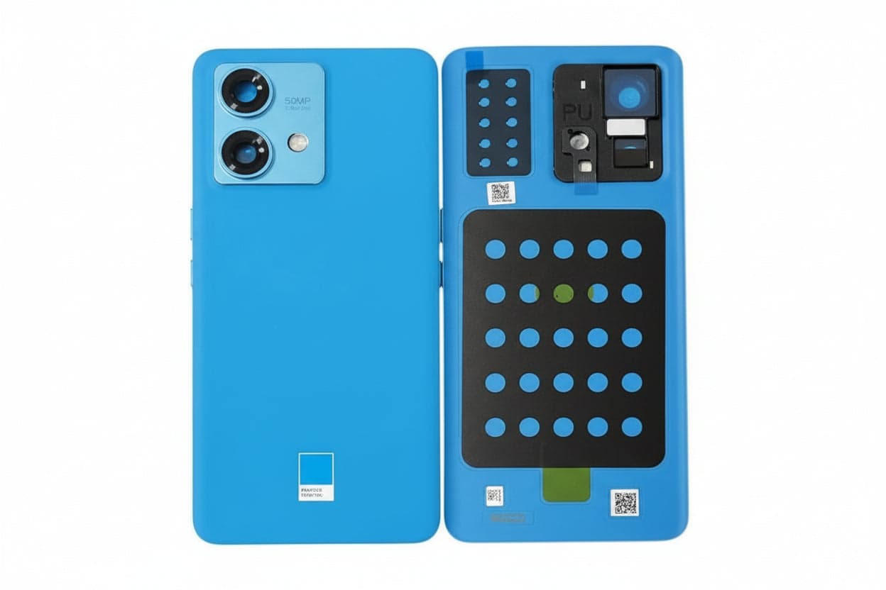Back Panel with Camera Glass for Motorola Moto Edge 40 Neo Blue - image 1