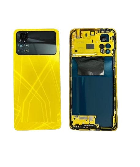 Back Panel Housing Body for Poco X4 Pro Yellow - image 1