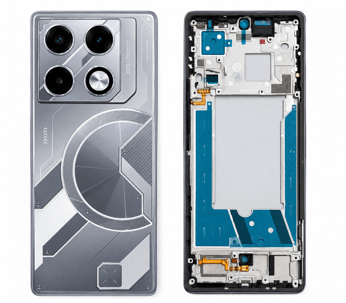 Back Panel Housing for Infinix GT 20 Pro X6871 Silver - image 1