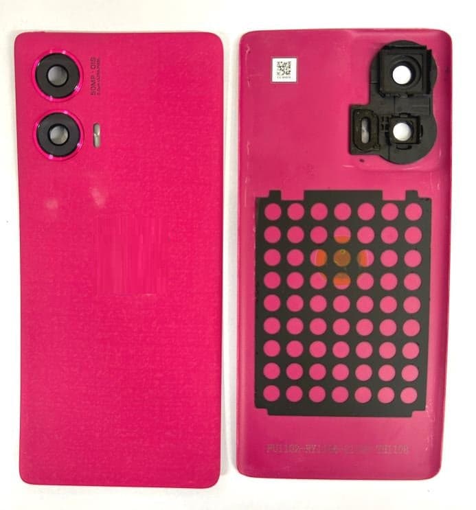 Back Panel with Camera Glass for Motorola Moto Edge 50 fusion Pink - image 1