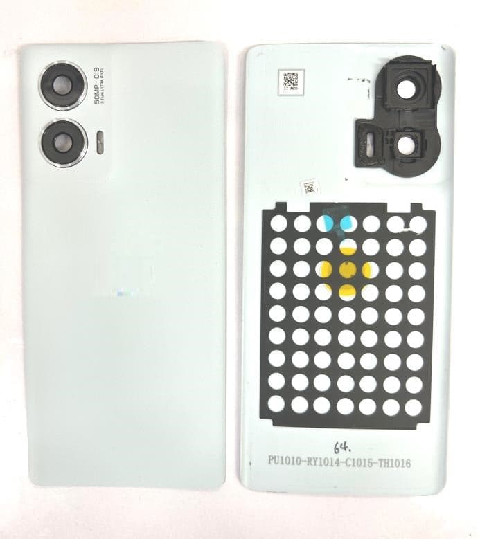 Back Panel with Camera Glass for Motorola Moto Edge 50 fusion Silver - image 1