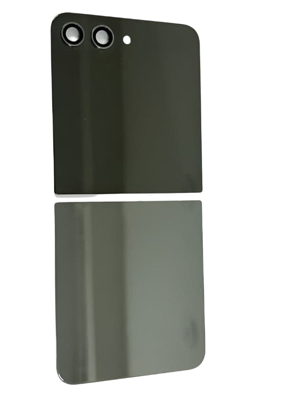 Back Panel Upper And Lower Pair Glass for Samsung Galaxy Z Flip 6 Graphit Black - image 1