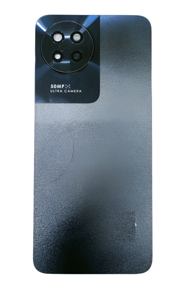 Back Panel with Camera Glass for Itel S23 Black - image 1