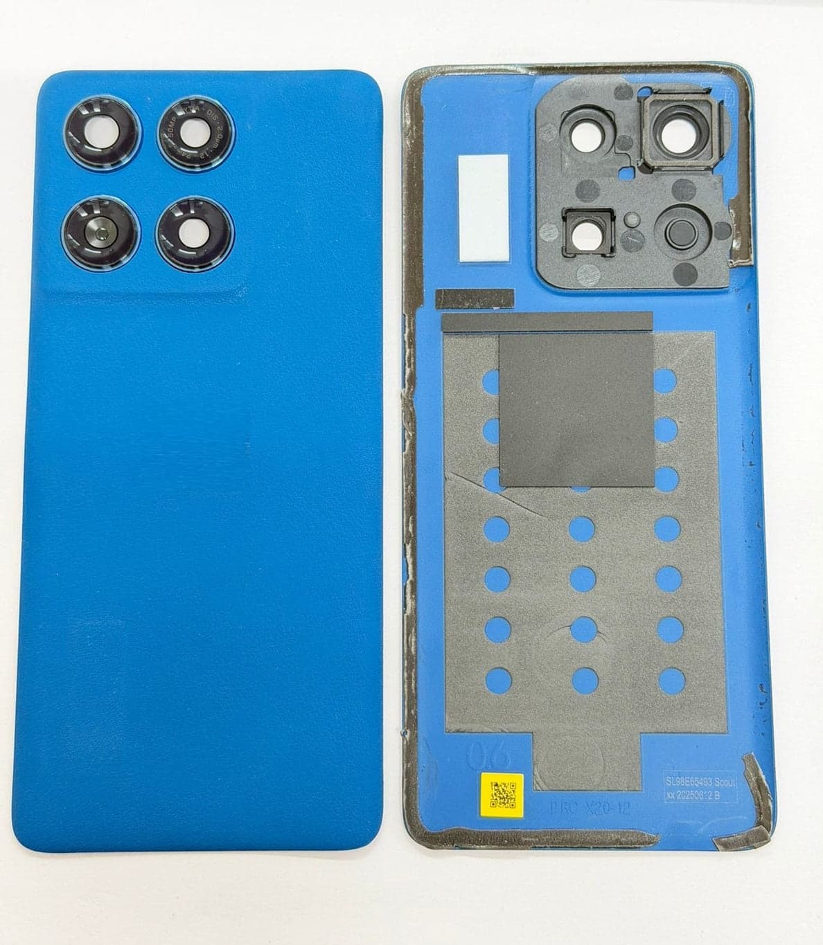 Back Panel with Camera Glass for Motorola Moto Edge 60 Fusion Blue - image 1