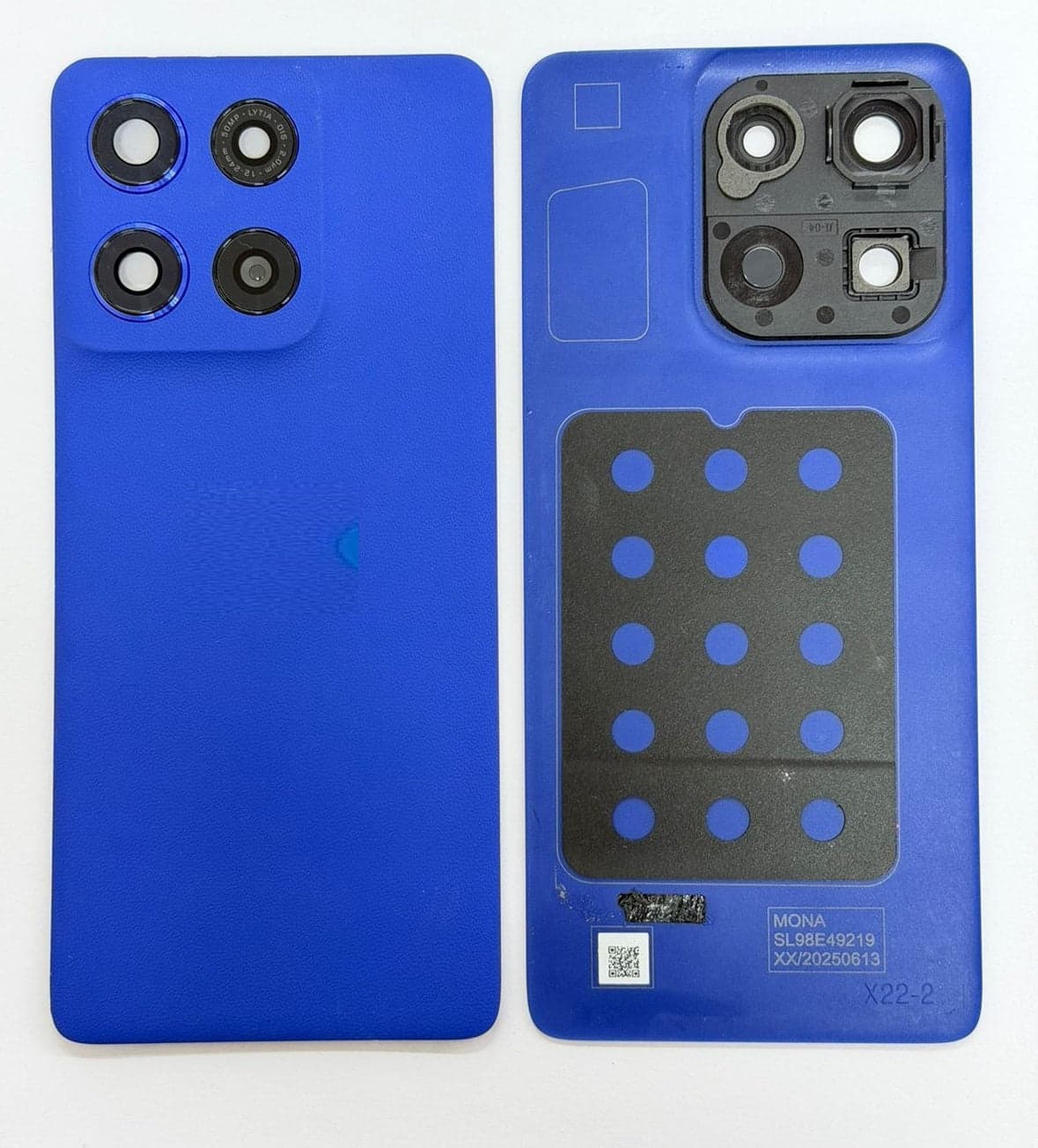 Back Panel with Camera Glass for Motorola Moto Edge 60 Stylus Blue - image 1