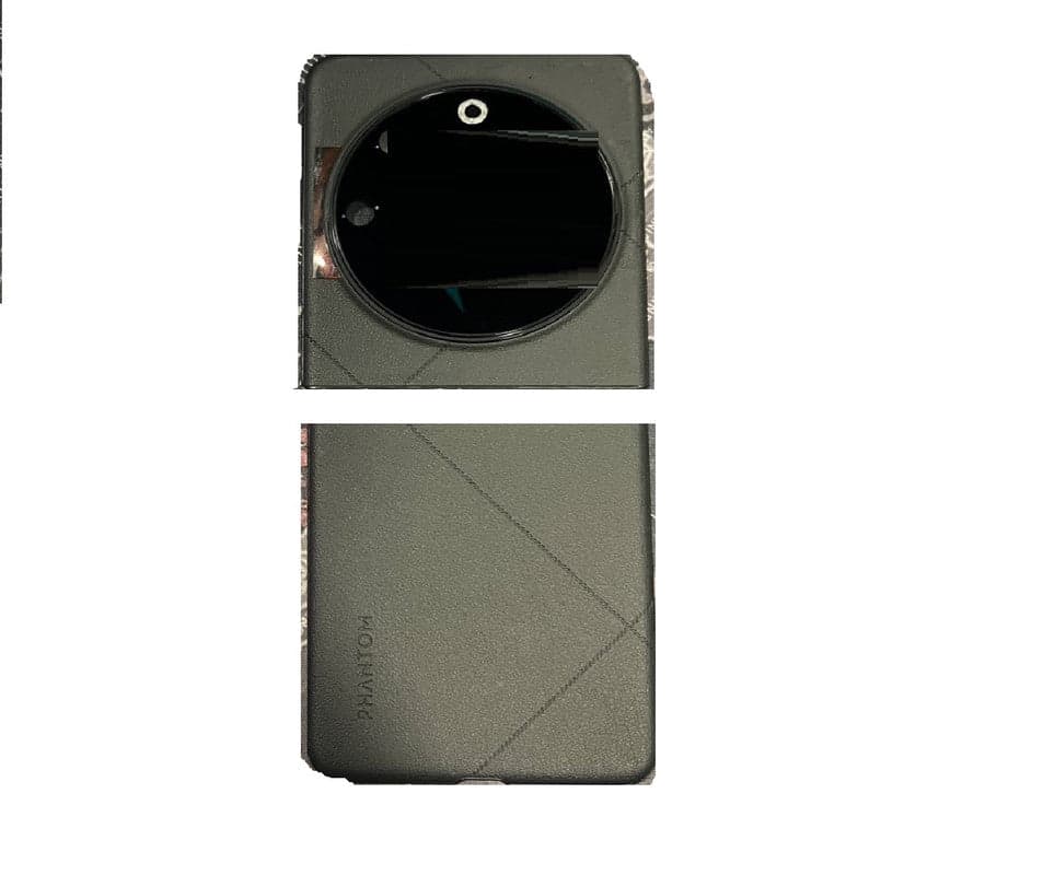 Back Panel With Camera Glass for Phantom V flip 5g Grey - image 1