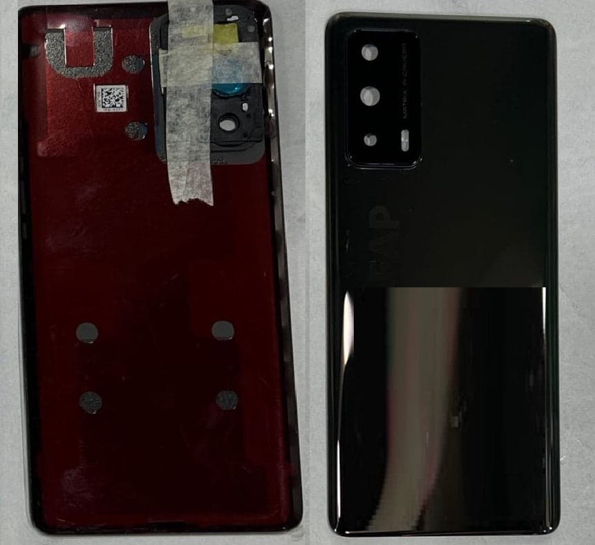 Back Panel with Camera Glass for Realme X7 Pro Ultra Black - image 1