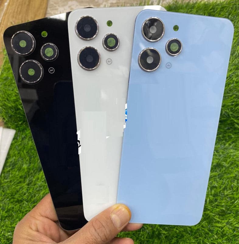 Back Panel with Camera Glass for Redmi 12 White - image 1