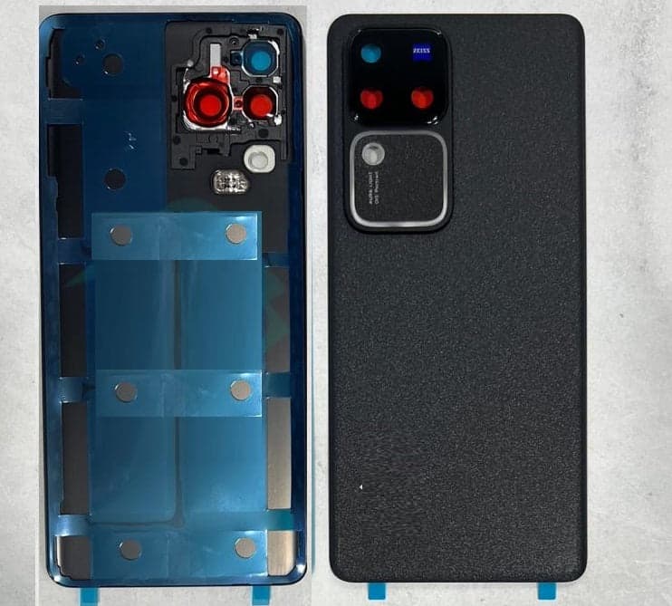 Back Panel with Camera Glass for Vivo V30 Pro 5G Black - image 1