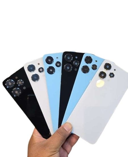 Back Panel with Camera Lens for Redmi 12 Black - image 1