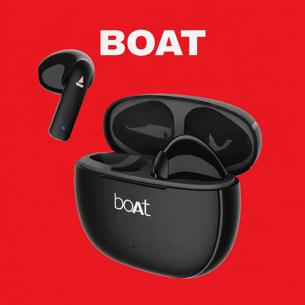 boAt Airdopes 100 Replacement Left/Right Earbud & Charging Case — Left Side / Black - image 1