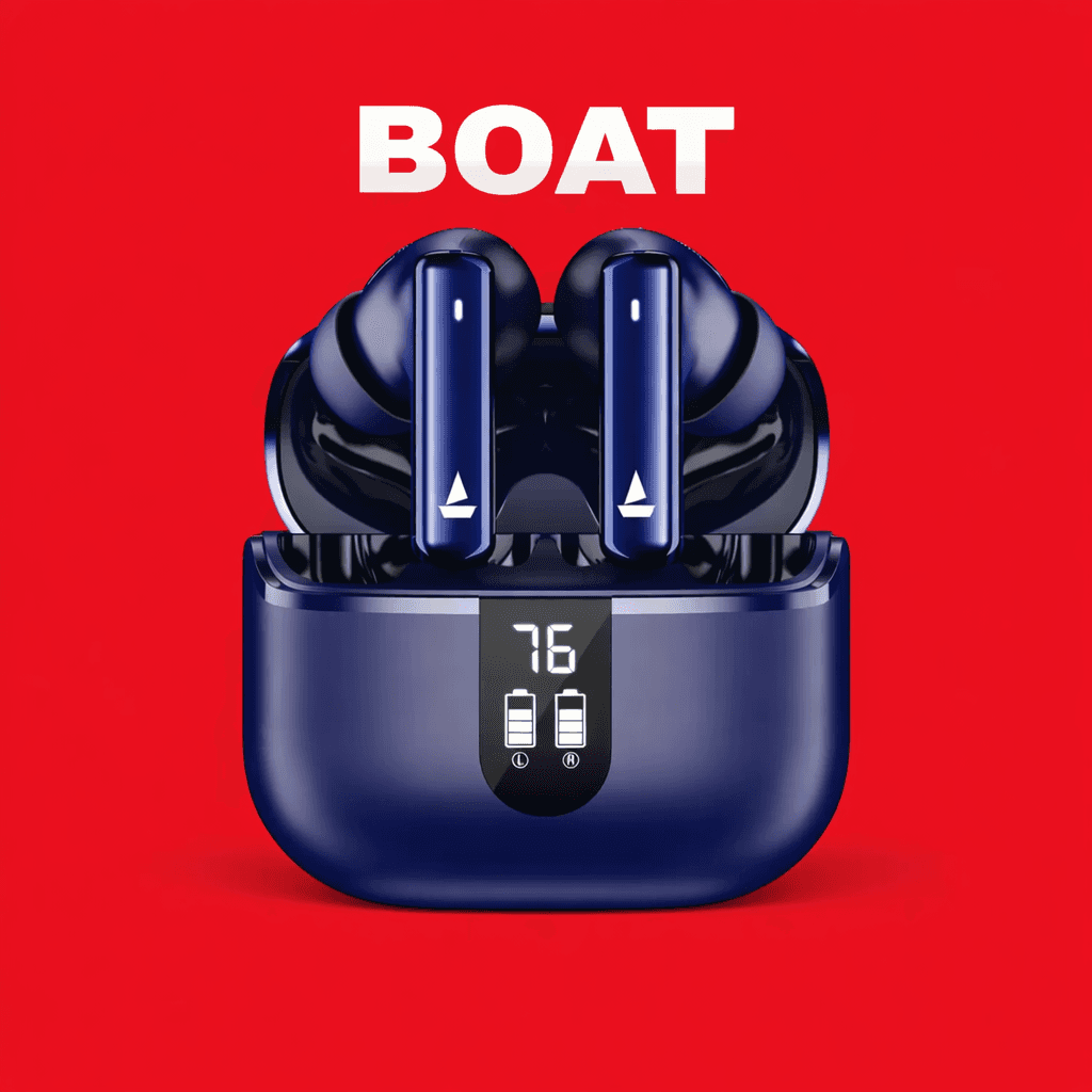 boAt Airdopes 121 Pro Plus Replacement Left/Right Earbud & Charging Case — Black / Charging Case - image 1