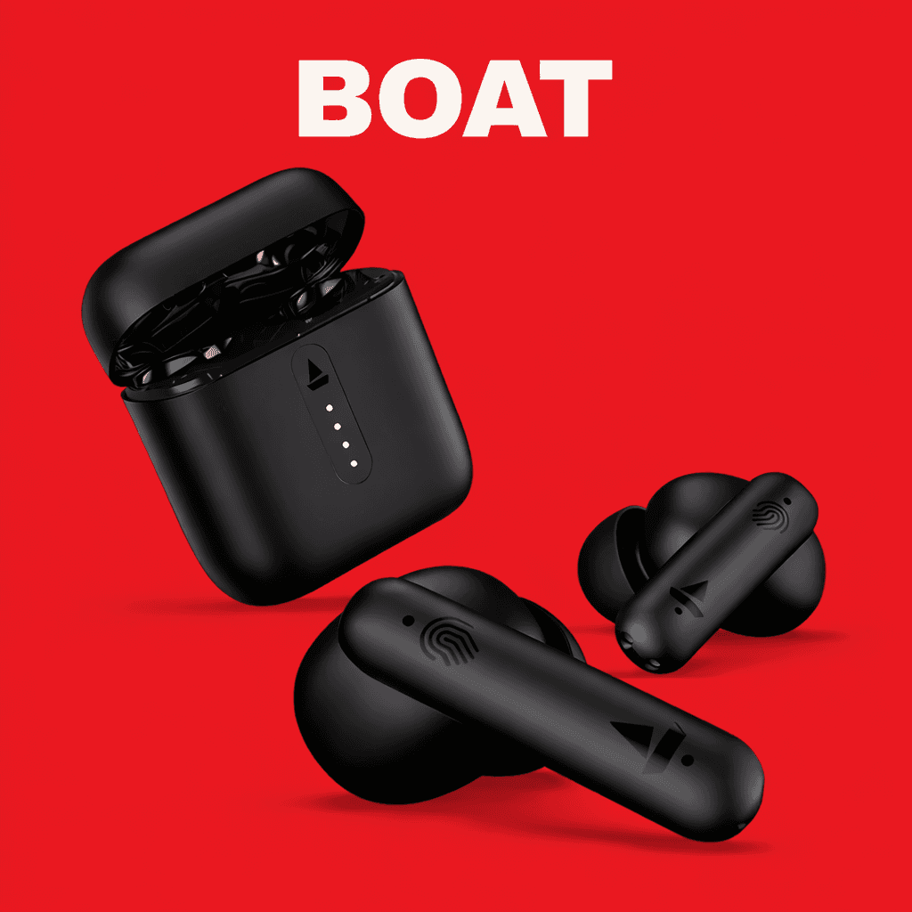 boAt Airdopes 141 Single Replacement Parts Replacement Left/Right Earbud & Charging Case — Charging Case / white / Blue - image 1