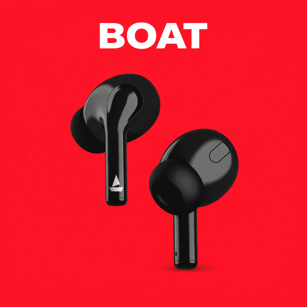boAt Airdopes 163 – Replacement Parts (Pair / Charging Case) Replacement Left/Right Earbud & Charging Case — Both Side / Black - image 1