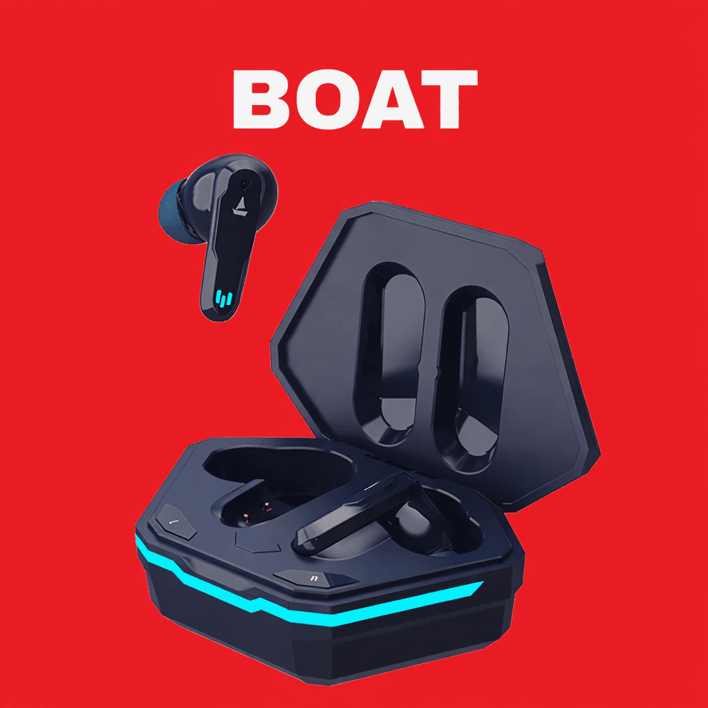 boAt Airdopes 191G Replacement Left/Right Earbud & Charging Case — Red / Left Side - image 1