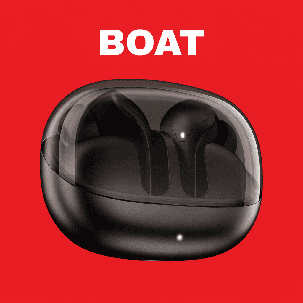 boAt Airdopes 311 Plus Replacement Left/Right Earbud & Charging Case — Red / Both Pair - image 1