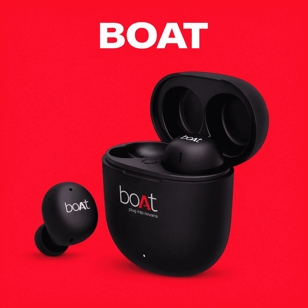 boAt Airdopes 383 – Replacement Parts (Pair / Charging Case) Replacement Left/Right Earbud & Charging Case — Both Side / Black - image 1
