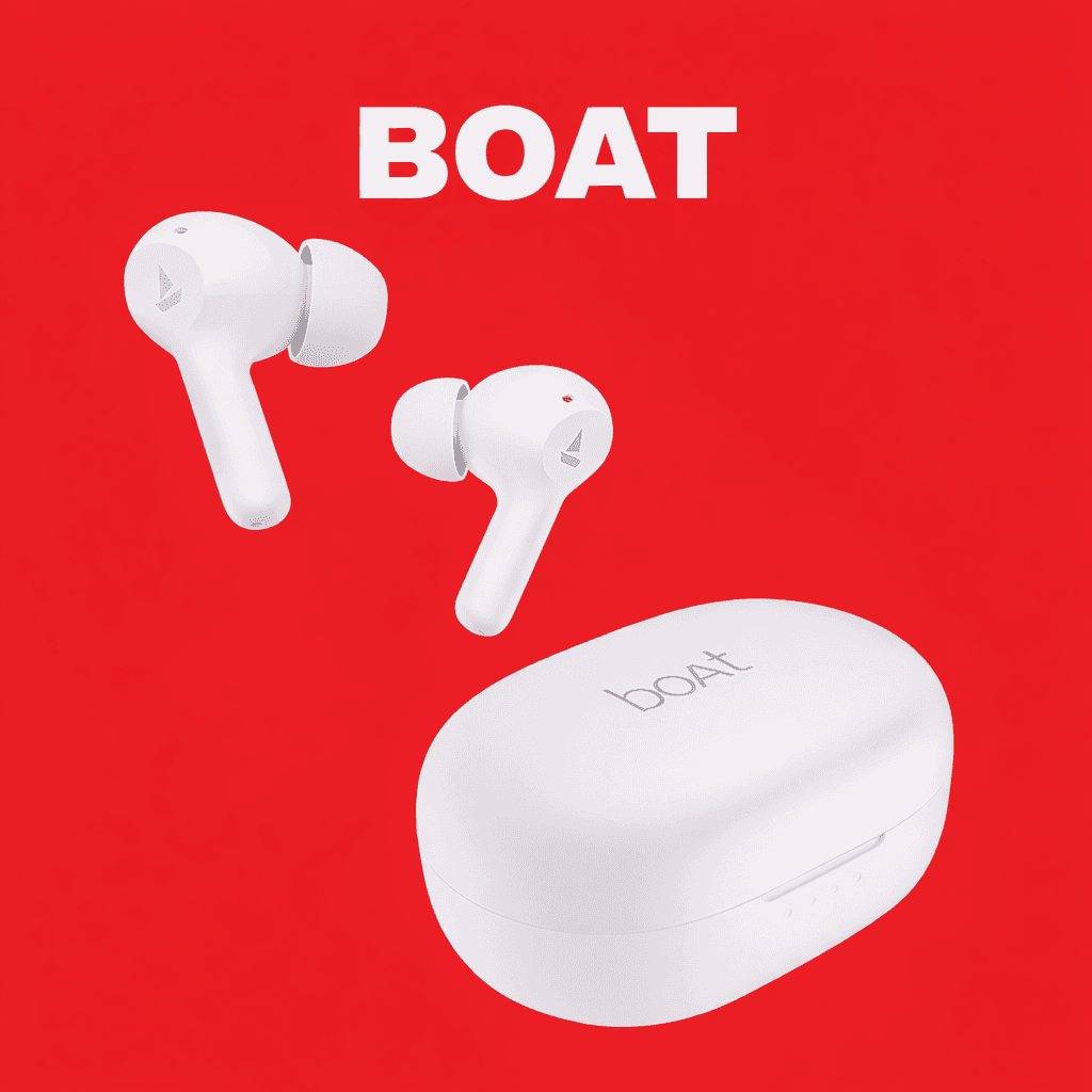 boAt Airdopes 71 Replacement Left/Right Earbud & Charging Case — Both Pair / White - image 1