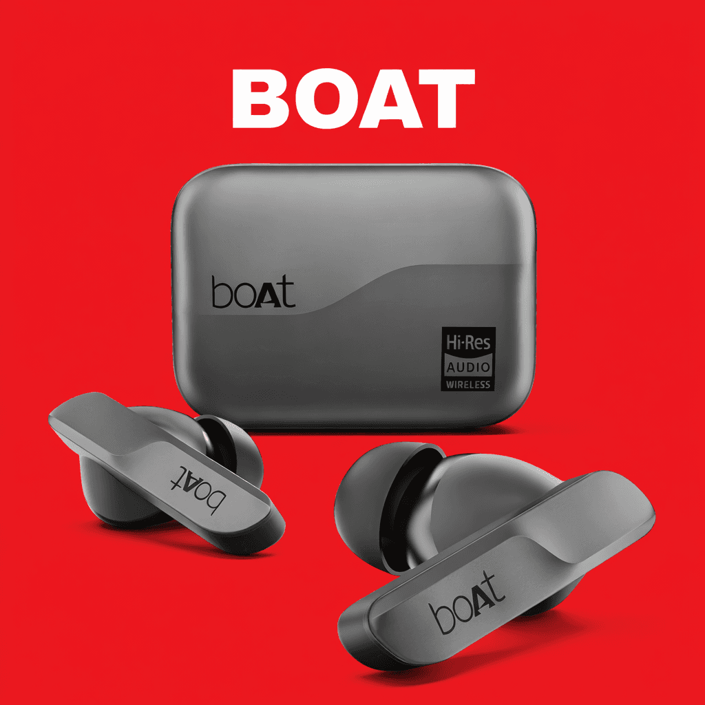 boAt Airdopes 800 Hi-Def Replacement Left/Right Earbud & Charging Case — Grey / Charging Case - image 1