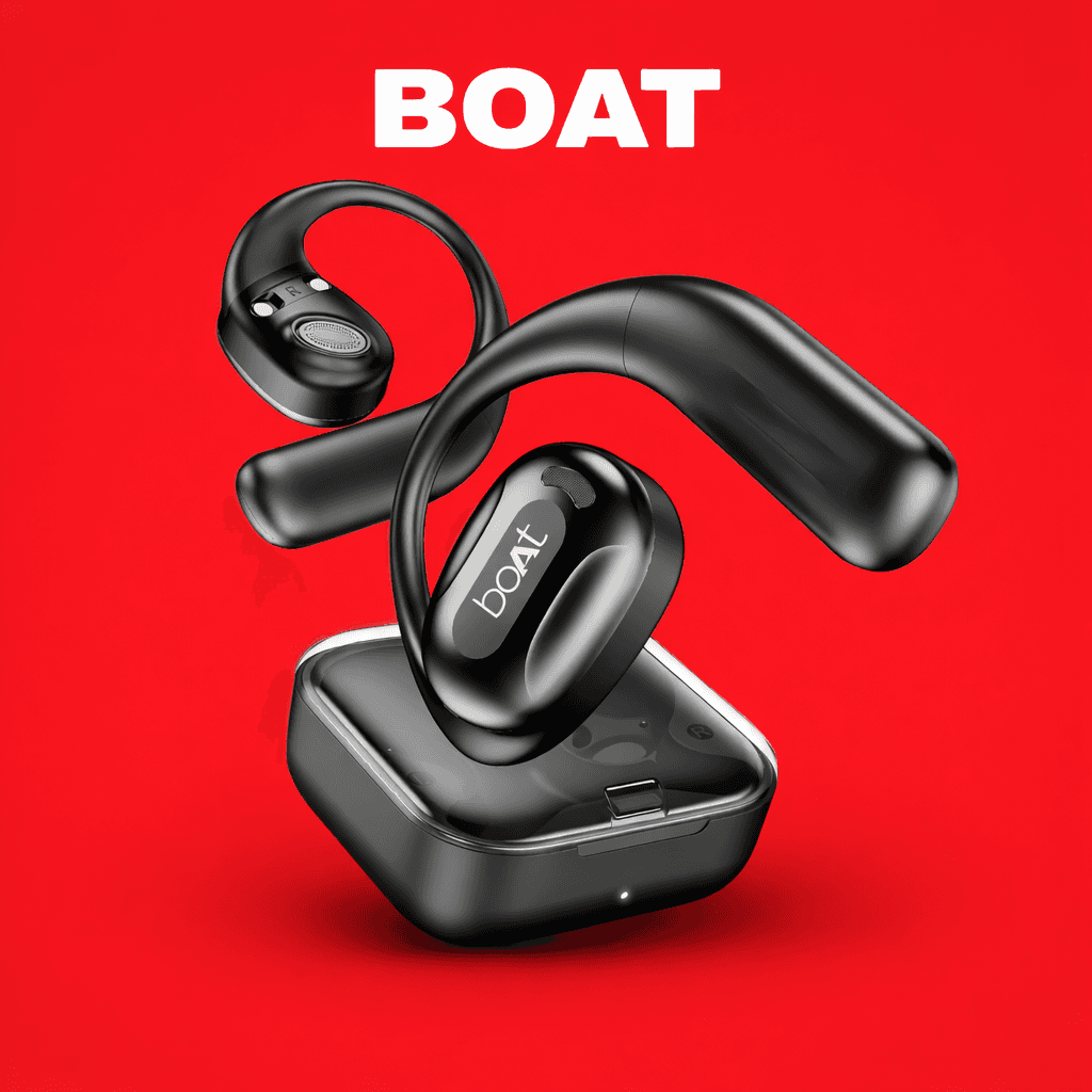 boAt Airdopes ProGear Replacement Left/Right Earbud & Charging Case — Black / Charging Case - image 1