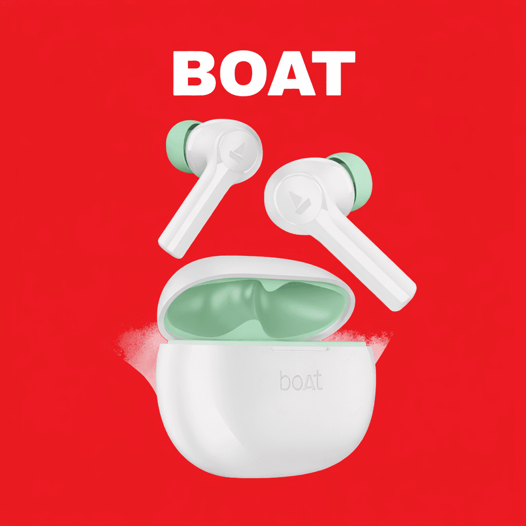 boAt Airdopes Supreme Replacement Left/Right Earbud & Charging Case — Black / Left Side - image 1