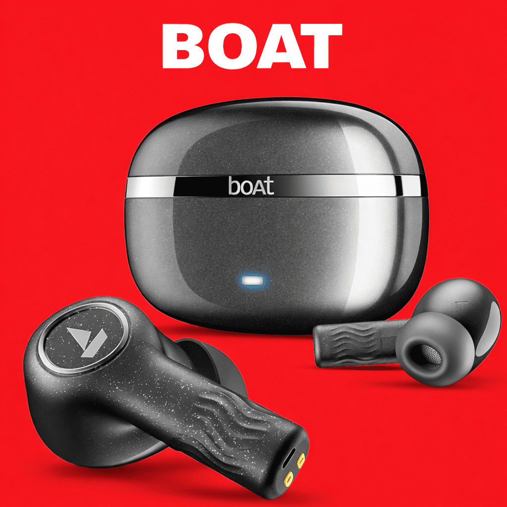 boAt Nirvana Ion ANC – Replacement Parts (Pair / Charging Case) Replacement Left/Right Earbud & Charging Case — Both Side (Left & Right Side) / Black - image 1