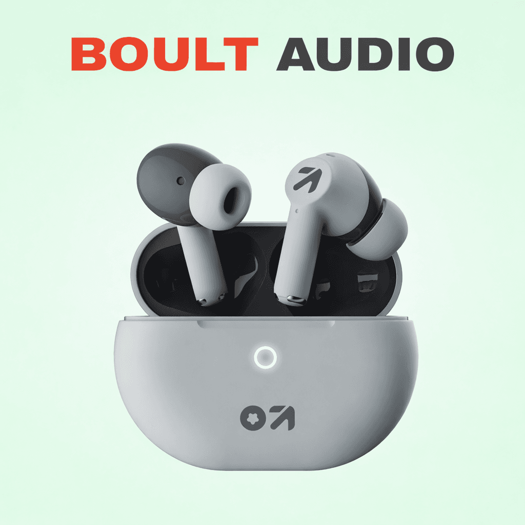 Boult Audio W40 (Warp Series) Replacement Left/Right Earbud & Charging Case — Red / Both Side - image 1