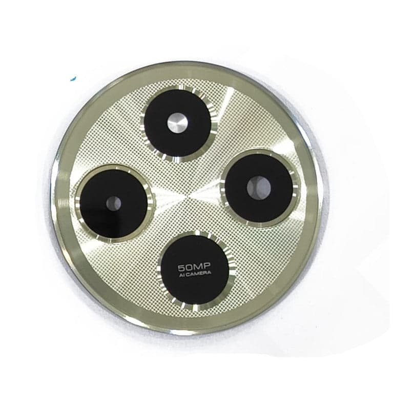 Camera Glass Lense With Frame for Xioami MI 14C Gold - image 1