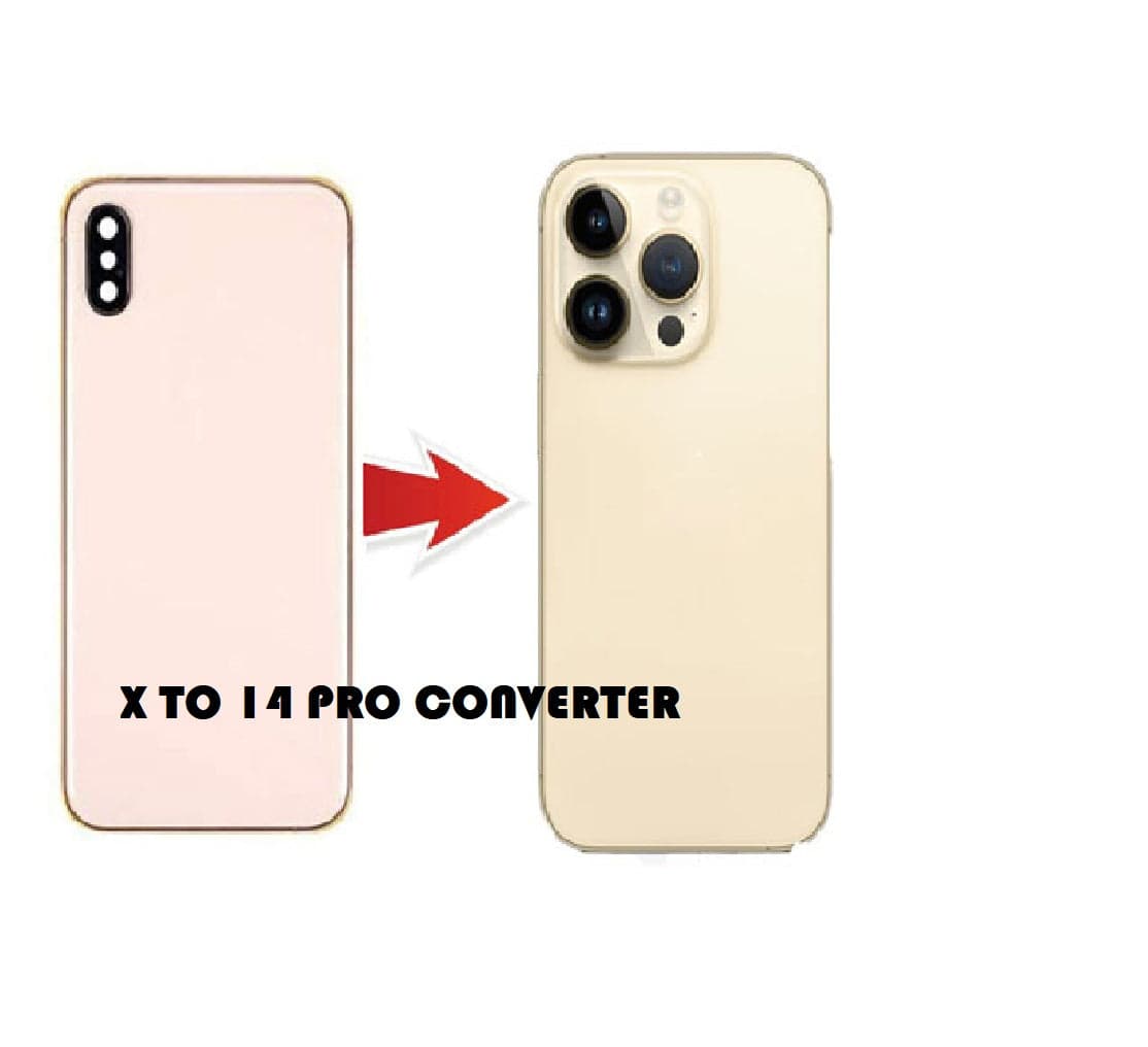 Converter Back Panel Housing Body for Apple iPhone X Convert to Apple iPhone 14 Pro - image 1