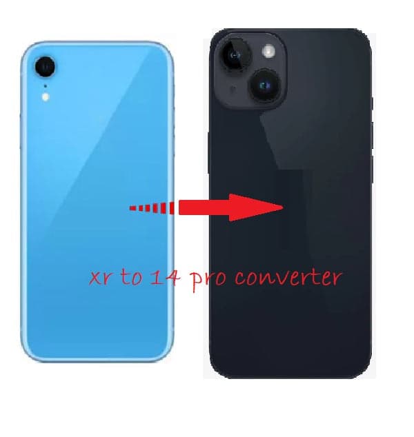 Converter Back Panel Housing Body for Apple iPhone XR Convert to Apple iPhone 14 - image 1