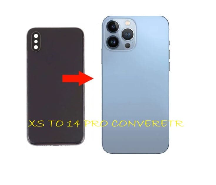Converter Back Panel Housing Body for Apple iPhone XS Convert to Apple iPhone 14 Pro - image 1