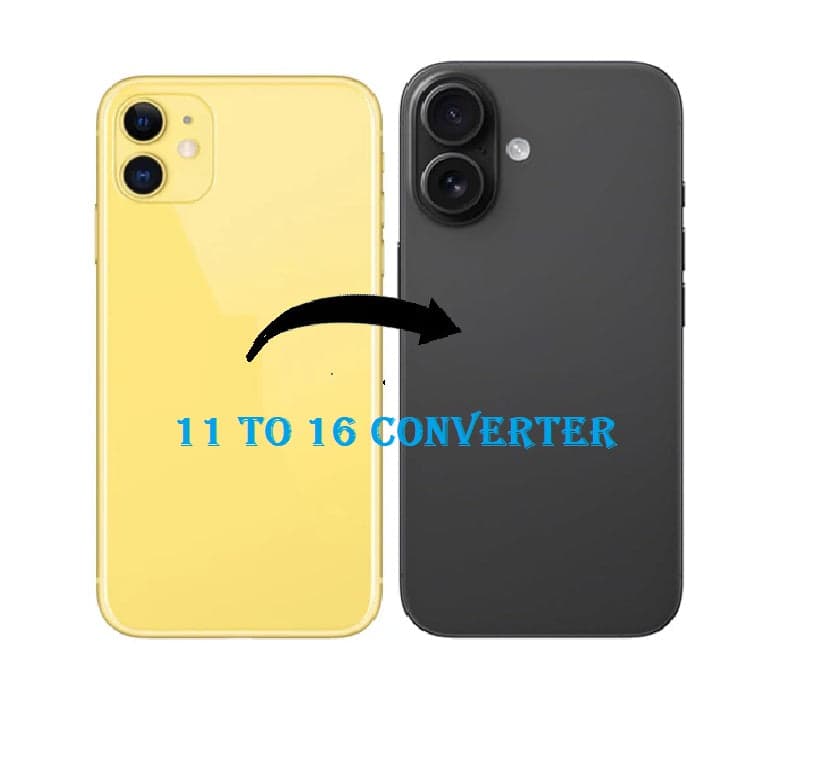 Convertor Back Panel Housing Body for Apple iPhone 11 Convert to Apple iPhone 16 - image 1