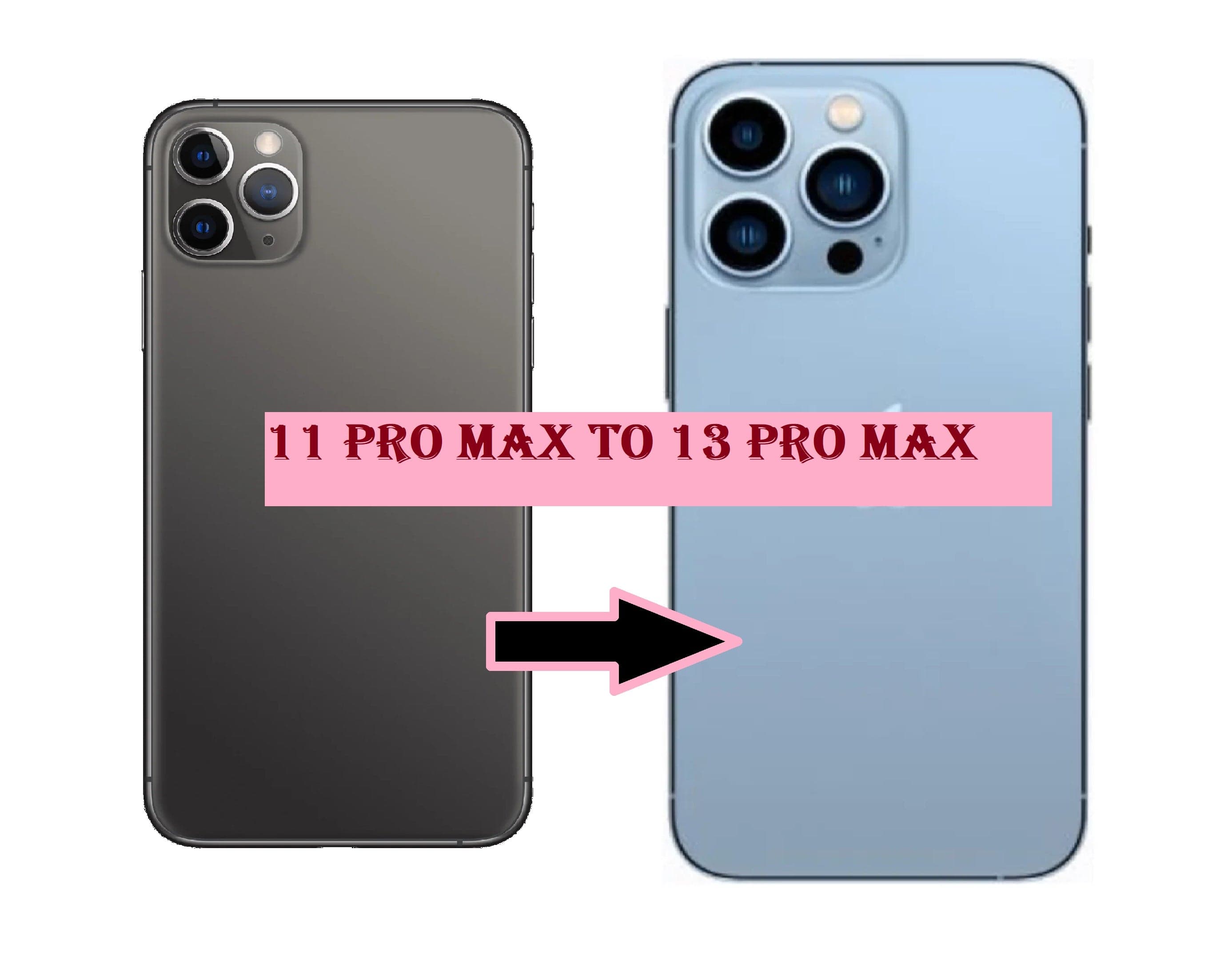 Converter Back Panel Housing Body for Apple iPhone 11 Pro Max Convert to Apple iPhone 13 Pro Max - image 1
