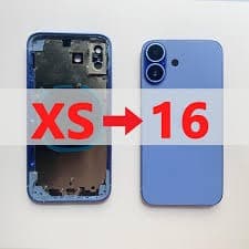 Convertor Back Panel Housing Body for Apple iPhone XS Convert to Apple iPhone 16 - image 1