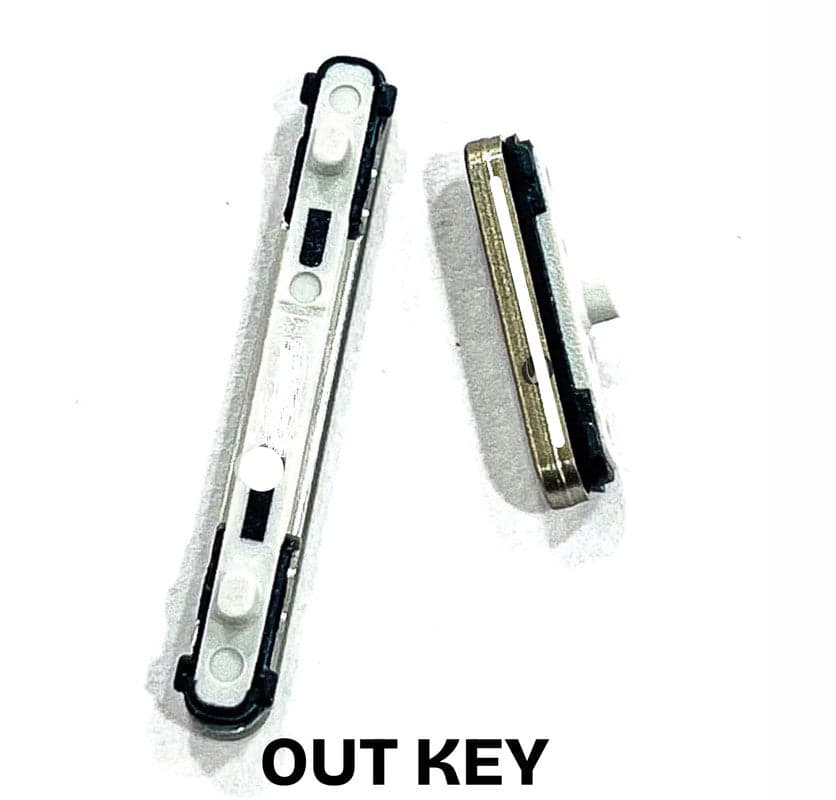 External Side Button Out Keys for Samsung Galaxy S25 Silver - image 1