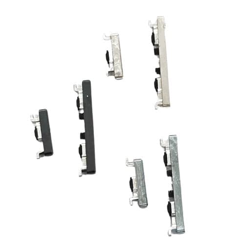 External Side Button Out Keys for Vivo X60 5G Silver - image 1