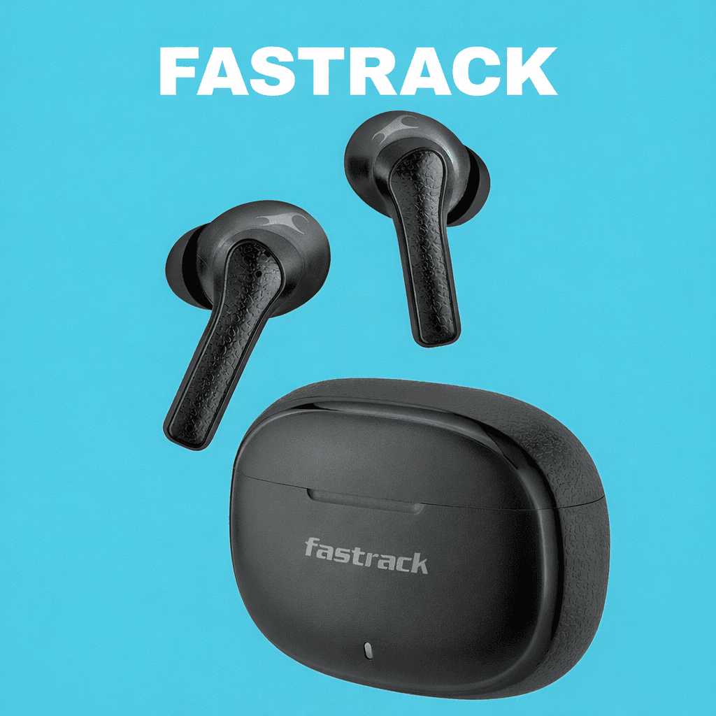 Fastrack FPods FS100 Replacement Left/Right Earbud & Charging Case — Left Side / Black - image 1